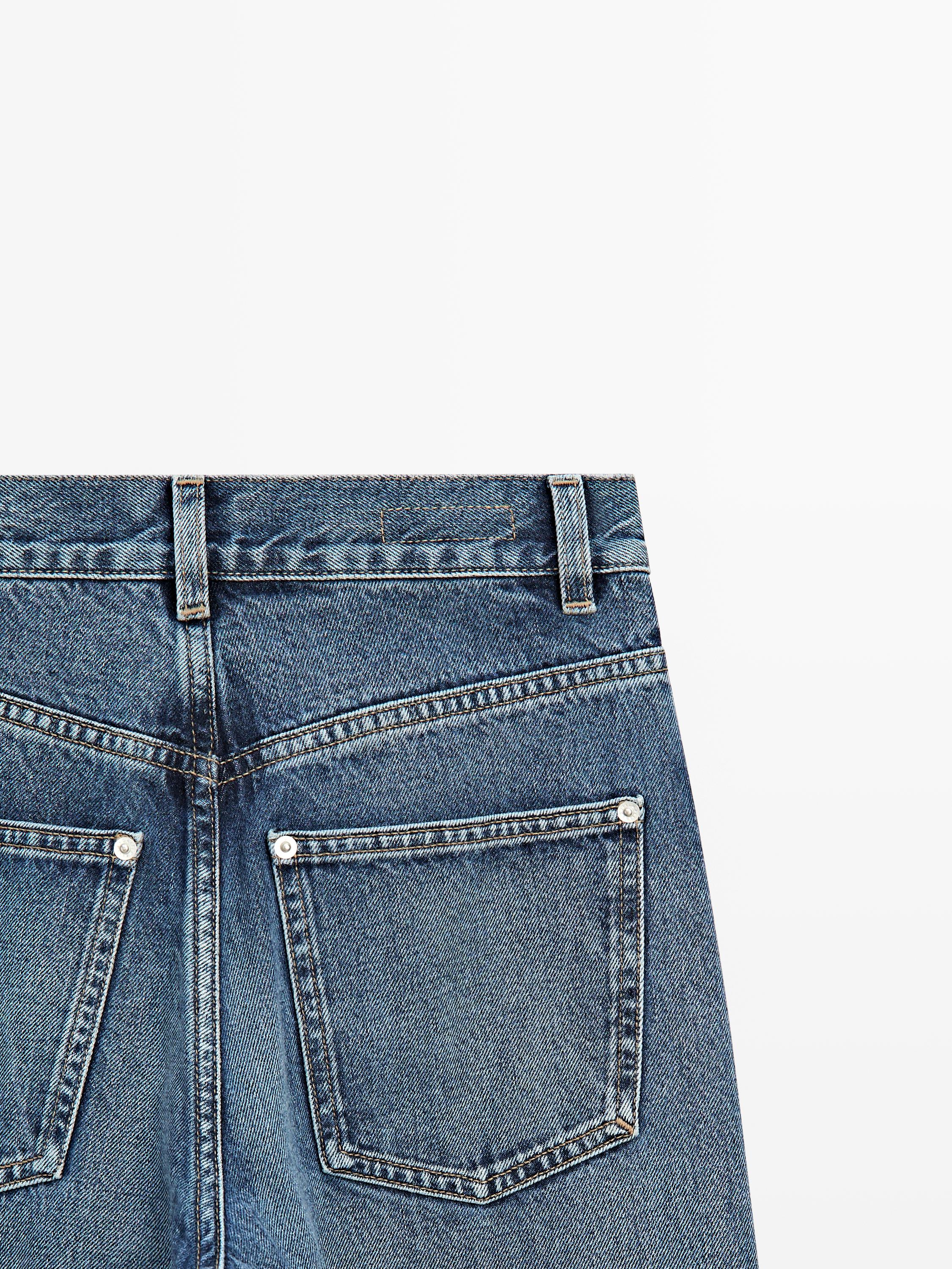 High-waist palazzo jeans